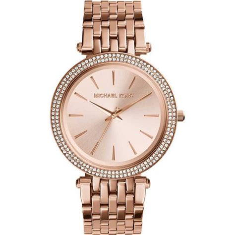 michael kors ladies darci rose gold tone bracelet watch|Michael Kors darci watch.